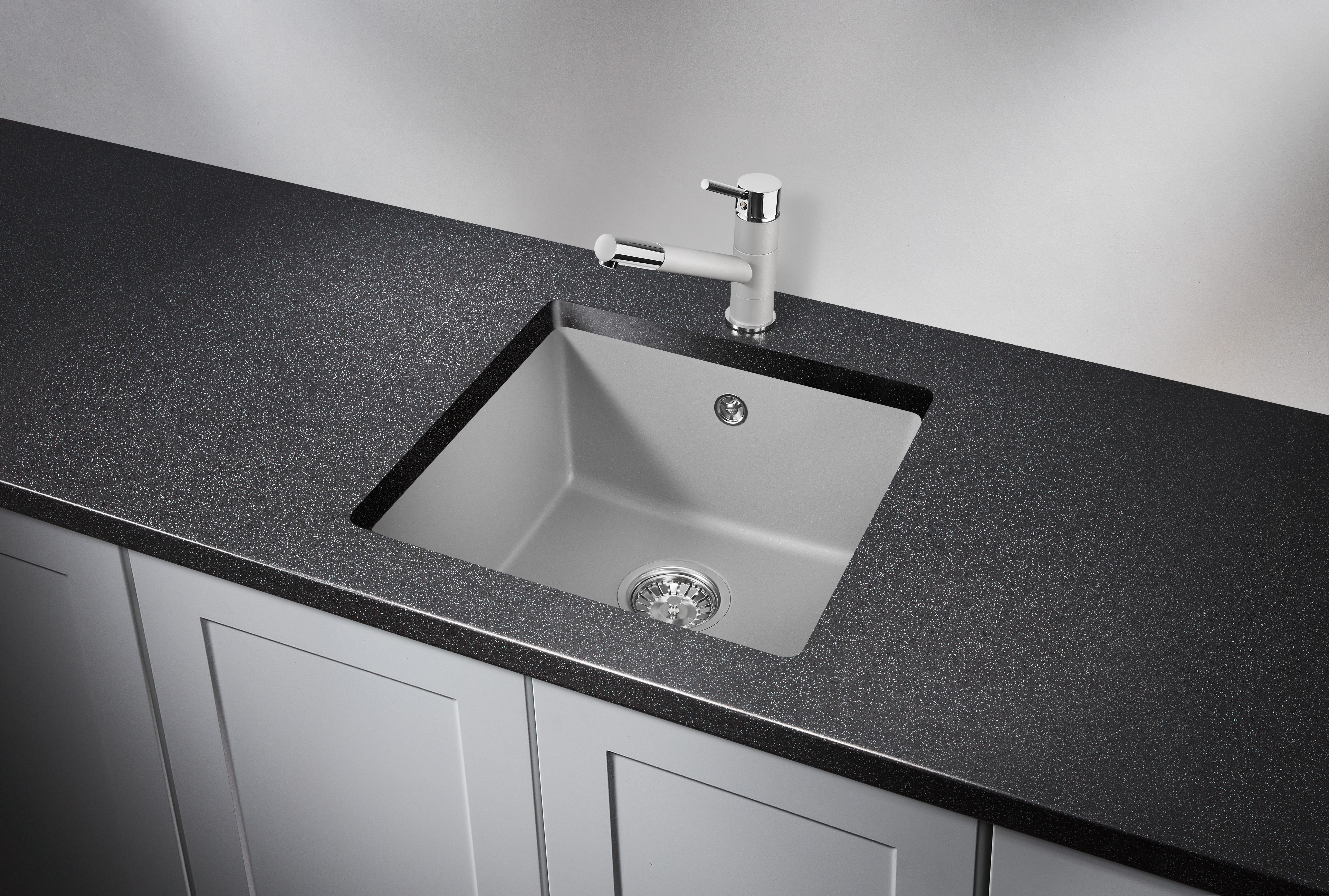 4451, АЛЮМИНИУМ, кухонная мойка, кварц