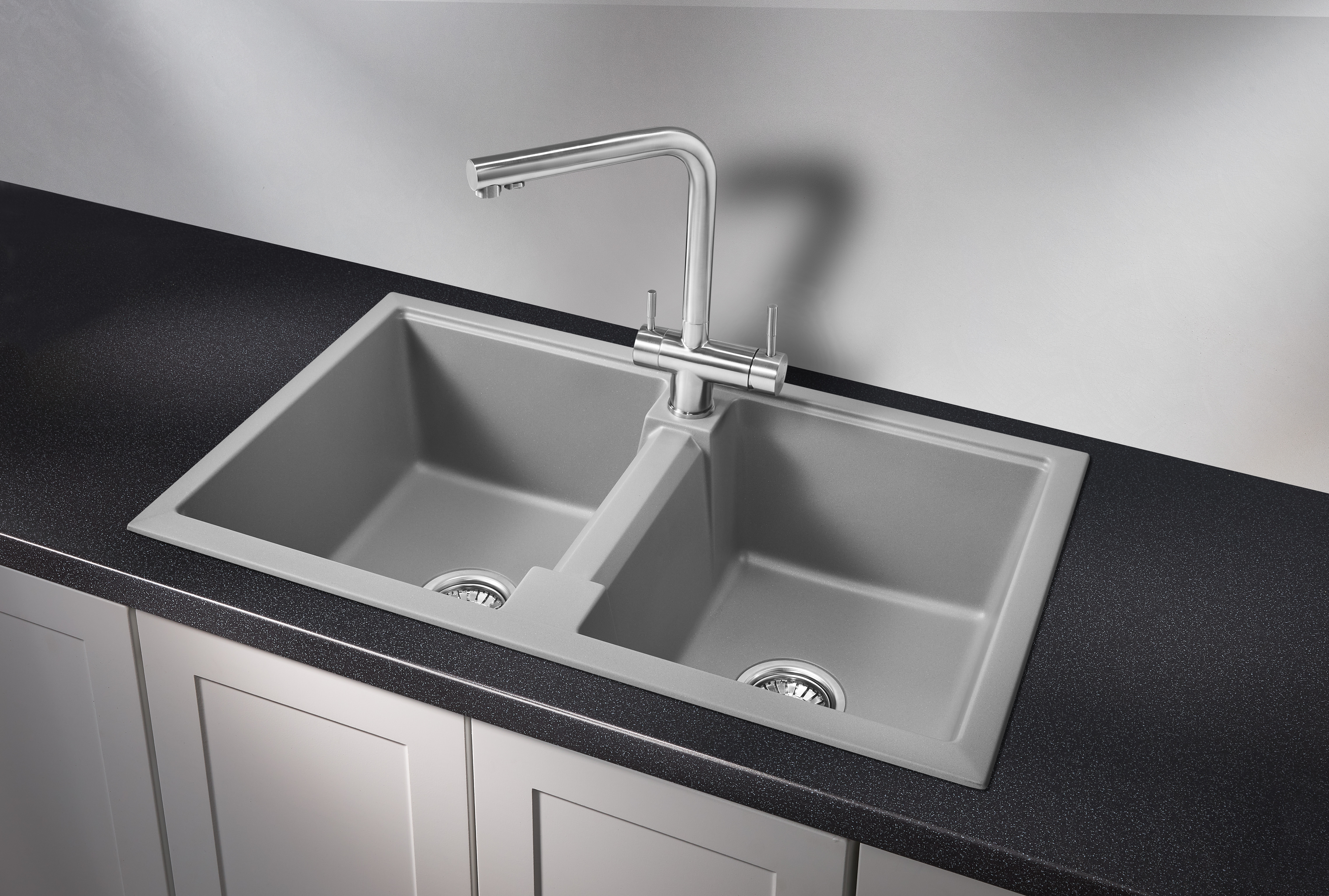 8101, АЛЮМИНИУМ, кухонная мойка, кварц