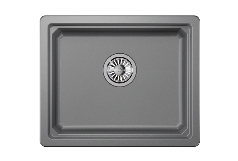 KS-5501U, АЛЮМИНИУМ, кухонная мойка, кварц