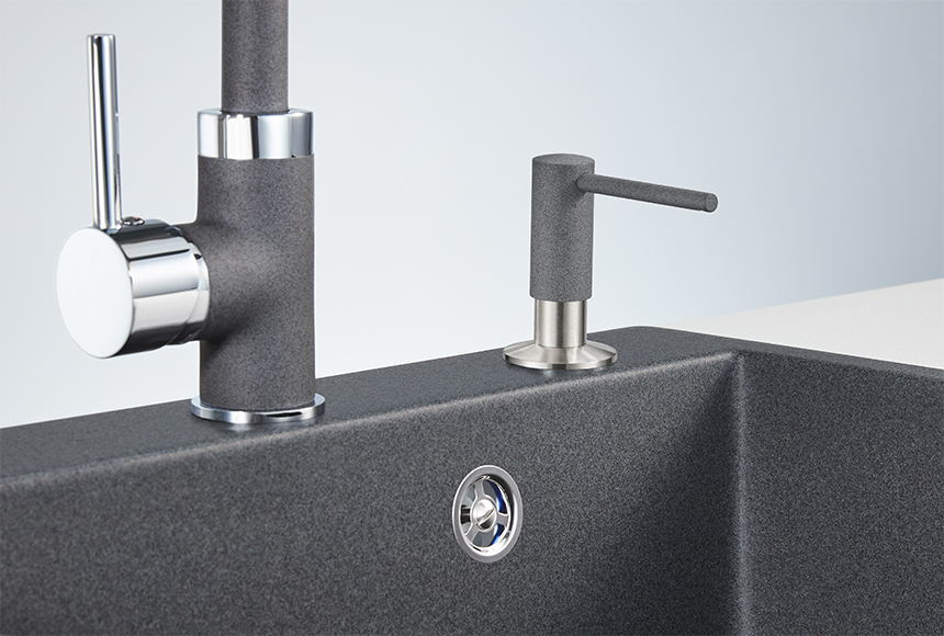 018 D, ГРАФИТ (ЧЁРНО-СЕРЫЙ), ДОЗАТОР КУХОННЫЙ