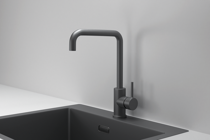 KS-7110, ГРАФИТ МАТОВЫЙ, СМЕСИТЕЛЬ КУХОННЫЙ